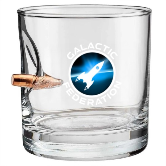 Discover Galactic Federation Logo - Galactic Federation - Bullet Whiskey Glasses