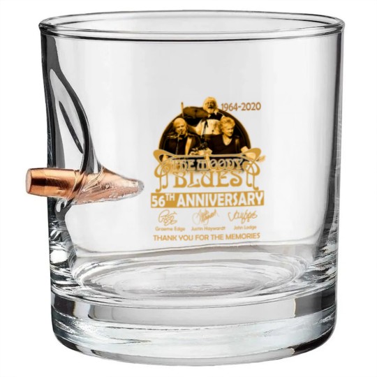 Discover The Moody Blues Lovers 56th Anniversary 1964 2020 Signature Bullet Whiskey Glasses