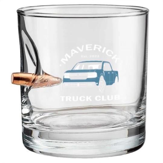 Discover Maverick Truck Club - Area 51 Bullet Whiskey Glasses