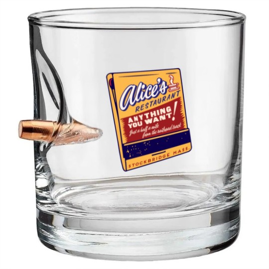 Discover alice's restaurant Bullet Whiskey Glasses