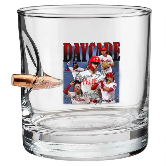 Discover Vintage 90s Daycare Baseball Bullet Whiskey Glasses , Bryson Stott Alec Bohm Brandon Marsh