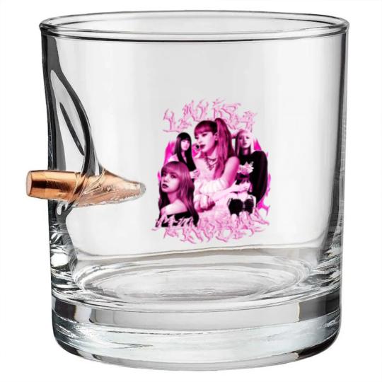 Discover Lalisa Heavy Lisa Blackpink Vintage Bullet Whiskey Glasses, Blackpink Lalisa Manoban Merch