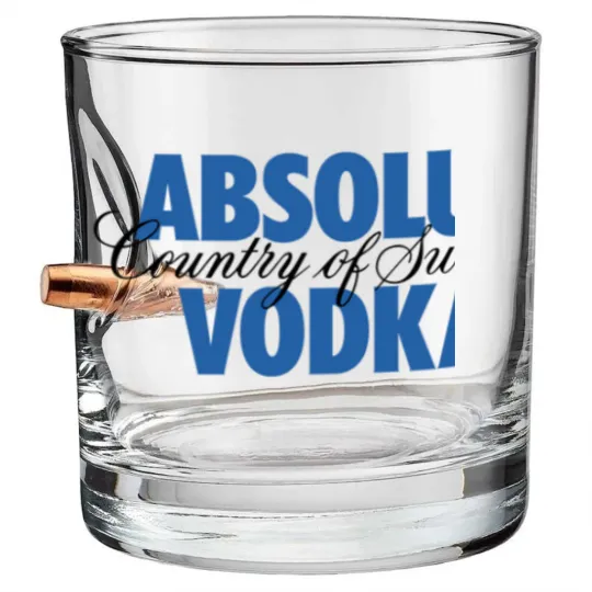 Discover Absolut Vodka Logo Bullet Whiskey Glasses