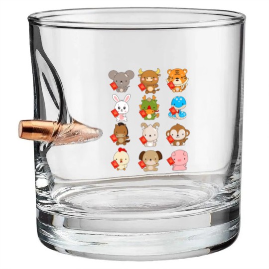 Discover New Year Chinese 2023 Zodiac Animal Lunar New Year Bullet Whiskey Glasses