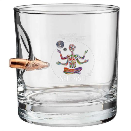 Discover Selfish Self-ish Will Wood Bullet Whiskey Glasses