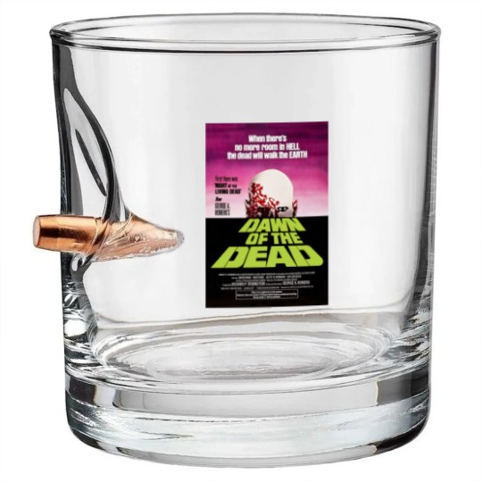 Discover Dawn of the Dead (1978) George A. Romero Bullet Whiskey Glasses