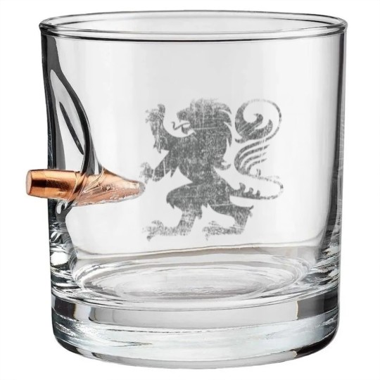 Discover Scottish Flag Lion Rampant Heraldry Flag of Scotland rugby Bullet Whiskey Glasses