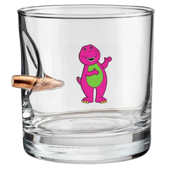 Discover Barney the Dinosaur Bullet Whiskey Glasses