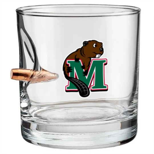Discover The Minot State Beavers Bullet Whiskey Glasses