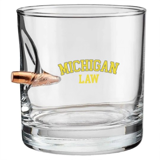 Discover Michigan Law Michigan Bar Graduate Gift Lawyer Col Bullet Whiskey Glasses