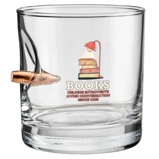 Discover Books, Helping Introverts Avoid Conversation Bullet Whiskey Glasses
