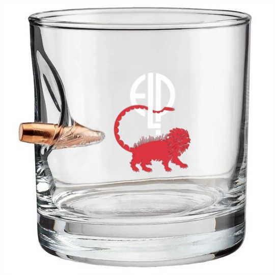 Discover ELP Manticore Logo Bullet Whiskey Glasses