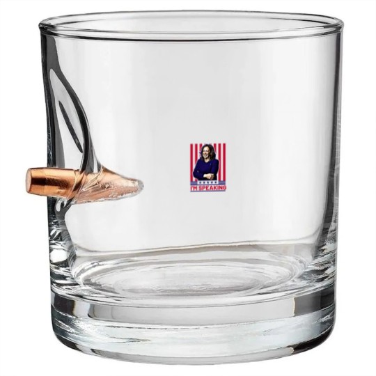 Discover Harris Kamala I'm Speaking Bullet Whiskey Glasses, Madam President Bullet Whiskey Glasses, Kamala Rally Bullet Whiskey Glasses, Presidential Election 2024 Bullet Whiskey Glasses