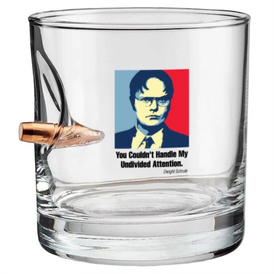 Discover Undivided Attention - Dw Schrute - Bullet Whiskey Glasses