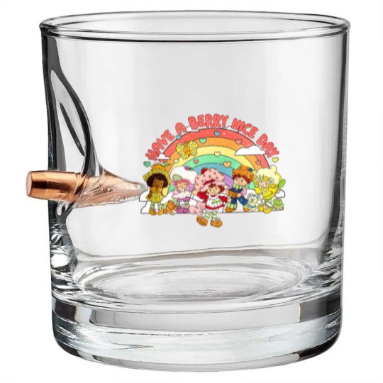 Discover Vintage Have a Berry Nice Day, Strawberry Shortcake Retro Bullet Whiskey Glasses, Berry Adventures