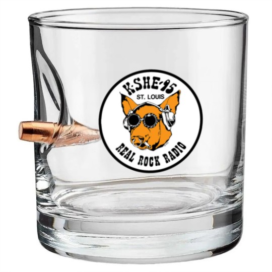 Discover KSHE 95 real rock radio station St. Louis area Baby Blankets Bullet Whiskey Glasses