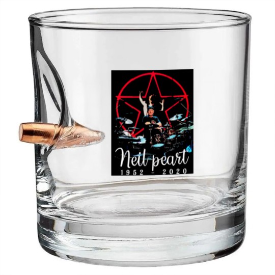 Discover Neil Peart Rush 1952 Bullet Whiskey Glasses