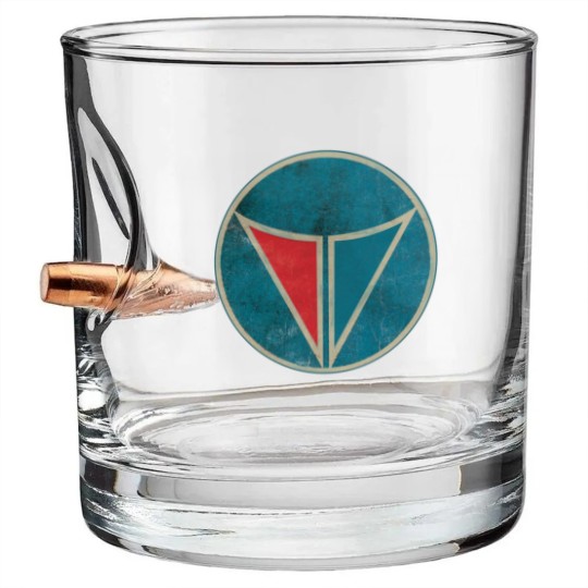 Discover Plymouth Valiant Emblem, Grease Included Bullet Whiskey Glasses