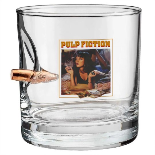 Discover Pulp Fiction Bullet Whiskey Glasses, Vintage Quentin Tarantino Pulp Fiction Bullet Whiskey Glasses