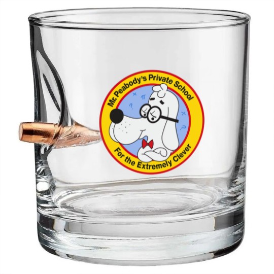 Discover Mr. Peabody's School for the Extremely Clever - Mr Peabody - Bullet Whiskey Glasses