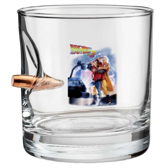 Discover Back to the Future Part II Bullet Whiskey Glasses, Men's Women's Sizes