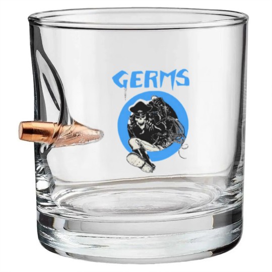Discover The Germs Band Logo Bullet Whiskey Glasses