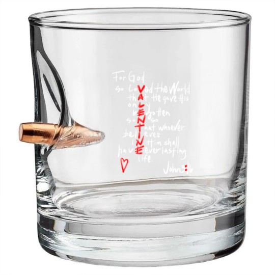 Discover John 3 16 Valentine Bullet Whiskey Glasses