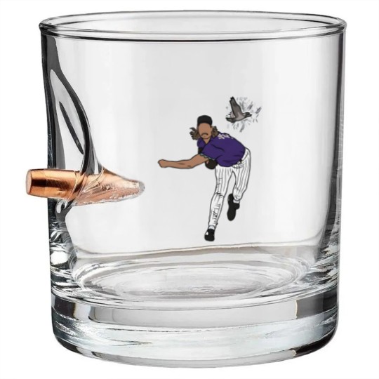 Discover Randy Johnson Hits A Bird Bullet Whiskey Glasses