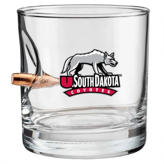 Discover South Dakota Coyotes SDC Athletic Bullet Whiskey Glasses