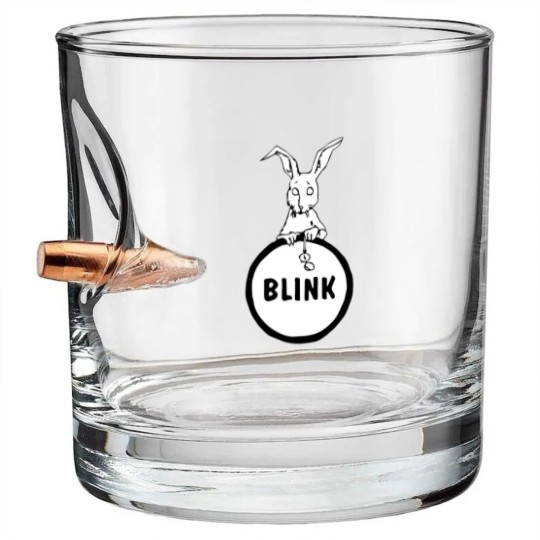 Discover blink early rabbit logo (before 182) Bullet Whiskey Glasses
