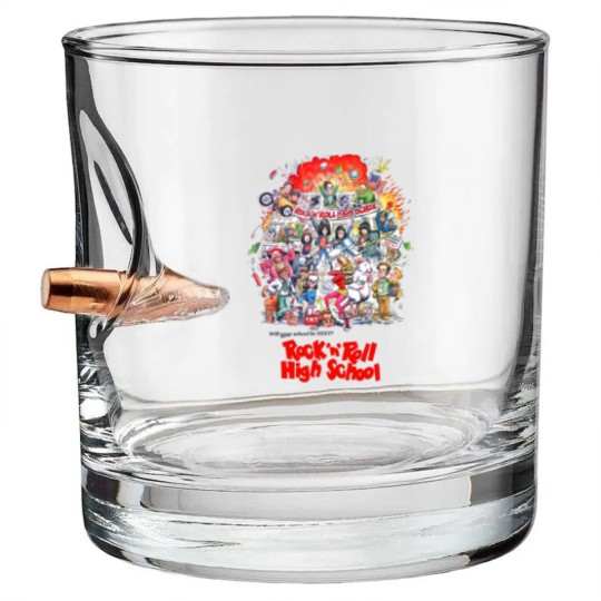 Discover Rock 'n' Roll High School - Punk - Bullet Whiskey Glasses