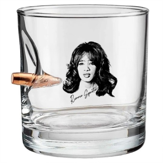 Discover Ronnie Spector / Retro Style Fan Artwork - Ronnie Spector - Bullet Whiskey Glasses