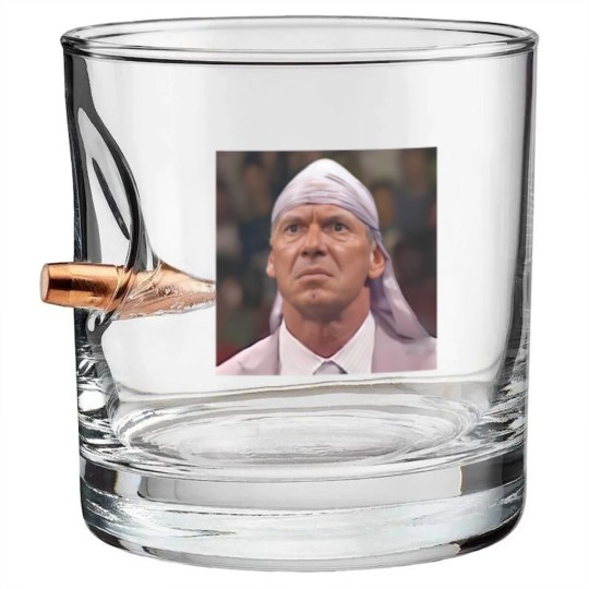 Discover Vince Mcmahon Durag Wrestling Fan Bullet Whiskey Glasses