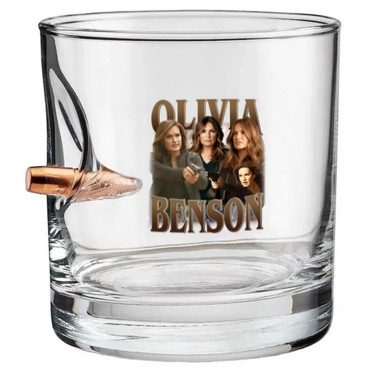 Discover Olivia Benson Law and Order Bullet Whiskey Glasses, Retro Olivia Benson Bullet Whiskey Glasses