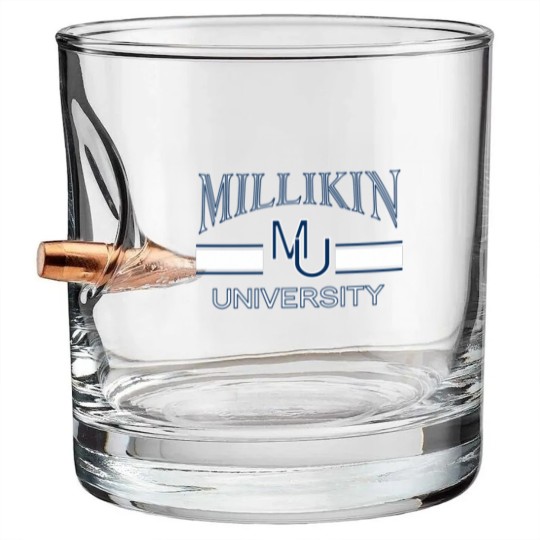 Discover Millikin 1901 University Apparel birthday christma Bullet Whiskey Glasses