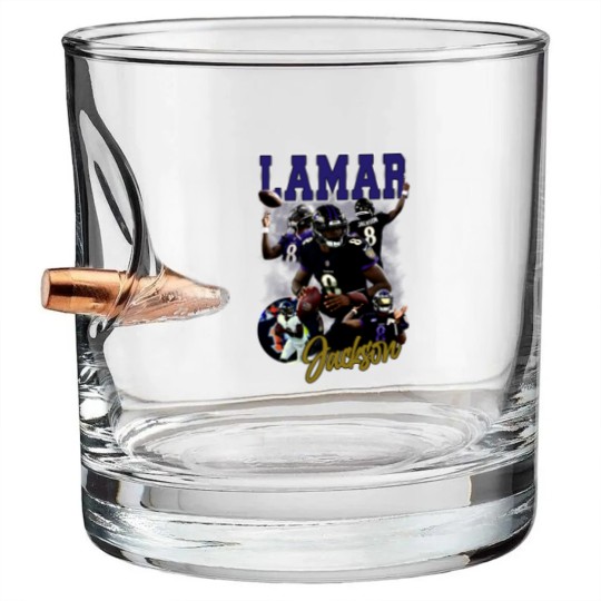 Discover Lamar Jackson Youth Bullet Whiskey Glasses
