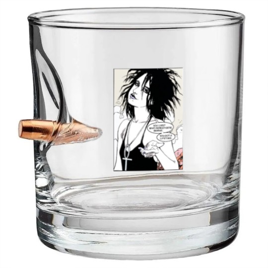 Discover You lived what anybody gets, Bernie. you got a lifetime. (Death - The Sandman) Bullet Whiskey Glasses