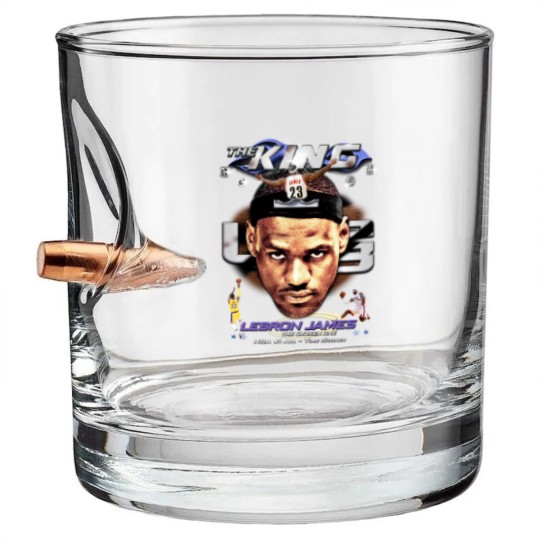 Discover Lebron James Bullet Whiskey Glasses, Basketball Bullet Whiskey Glasses, Classic 90s Graphic Bullet Whiskey Glasses
