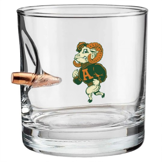 Discover vintage colorado state university aggies logo design Bullet Whiskey Glasses
