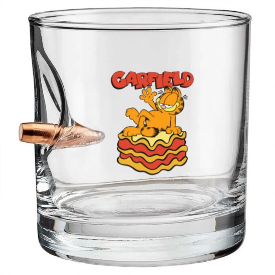 Discover Garfield Lasagna Slice Garfield Pose Bullet Whiskey Glasses