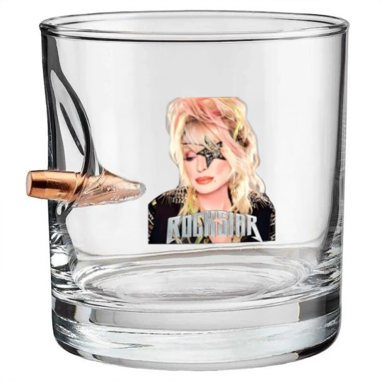 Discover Dolly Rockstar 2024 Bullet Whiskey Glasses Bullet Whiskey Glasses, Dolly Parton Bullet Whiskey Glasses