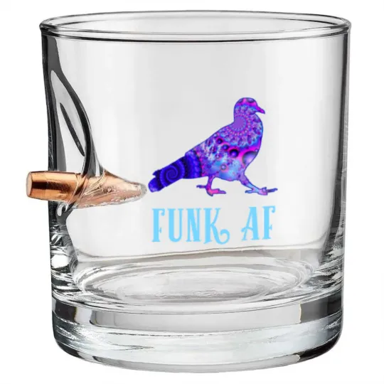 Discover Pigeons Playing Ping Pong Funk AF PPPP Bullet Whiskey Glasses