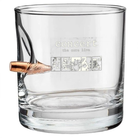 Discover The Cure - Concert: The Cure Live Bullet Whiskey Glasses