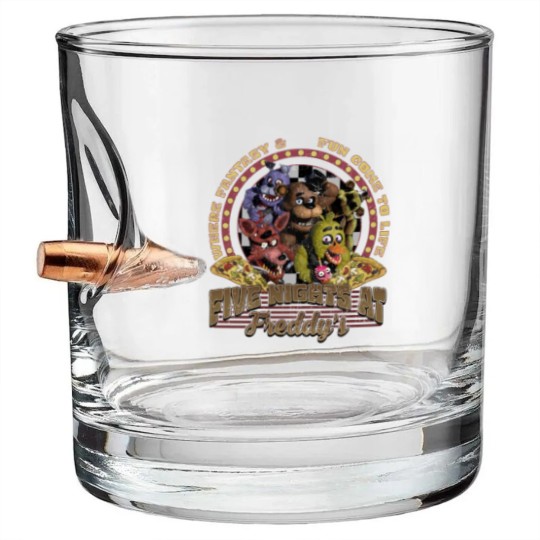 Discover Five Nights at Freddy Bullet Whiskey Glasses, Freddy Fazbear Bonnie Chica Foxy Bullet Whiskey Glasses, Fnaf Bullet Whiskey Glasses