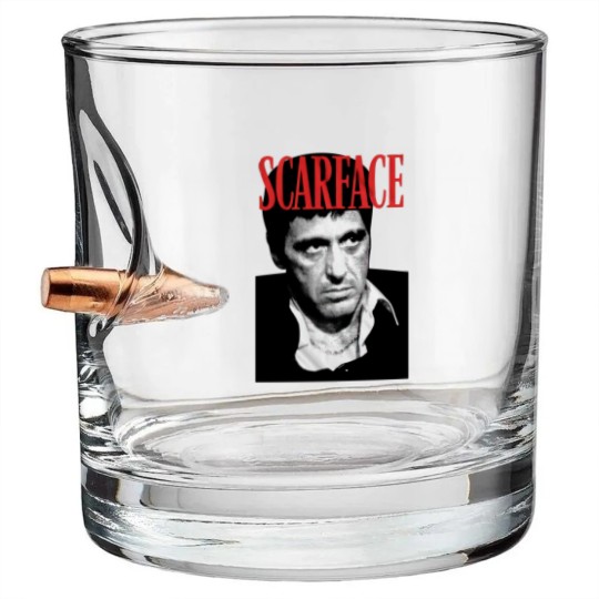 Discover Scarface Tony Montana Movie Bullet Whiskey Glasses
