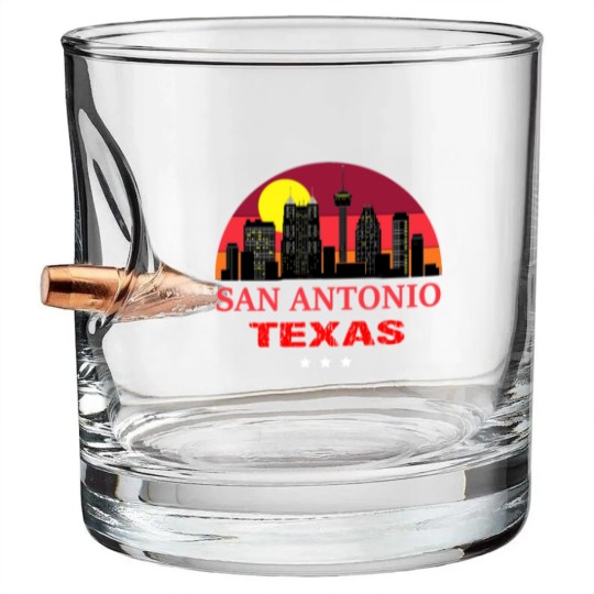 Discover Vintage San Antonio USA Souvenir Bullet Whiskey Glasses