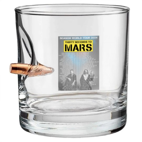 Discover THIRTY SECONDS TO MARS - SEASONS WORLD TOUR 2024 Bullet Whiskey Glasses