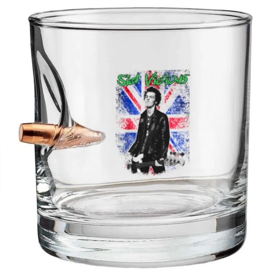 Discover SID VICIOUS - Cool / Rock / Punk / Punk Rock Bullet Whiskey Glasses