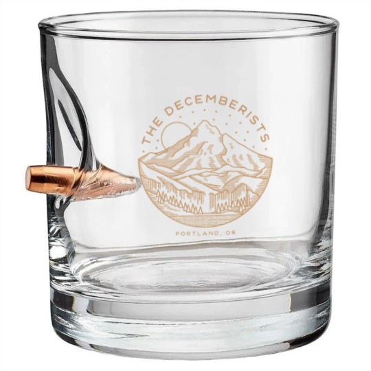 Discover The Decemberists Portland Logo Bullet Whiskey Glasses