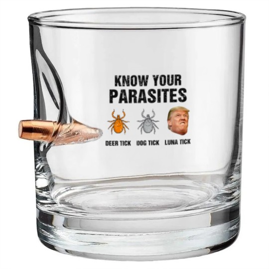 Discover Know Your Parasites Deer Tick Dog Tick Luna Tick Bullet Whiskey Glasses
